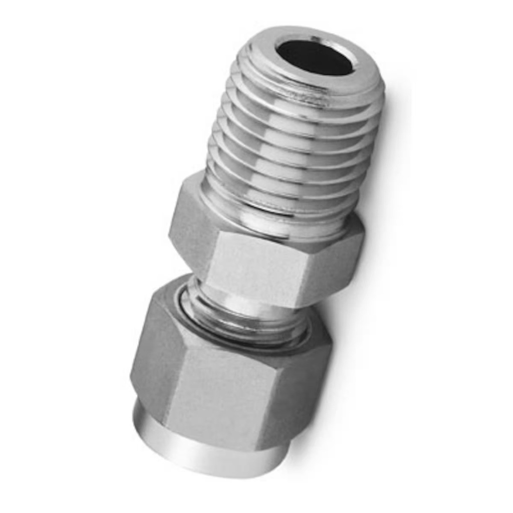 SS-100-1-1BT BORED-THROUGH MALE CONNECTER