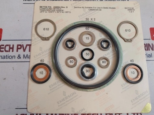 [038504] 038504 BETTIS SERVICE KIT
